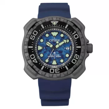 CITIZEN Promaster Marine Eco-Drive Diver's Watch BN0227-09L 46,5mm Blue Dial Blue Polyurethane Strap