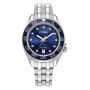 CITIZEN Moteriškas Eco-Drive laikrodis FE6160-57L 35,4 mm mėlynu ciferblatu