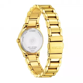 CITIZEN Moteriškas Eco-Drive Laikrodis EM0737-58E 28mm Nerūdijančio Plieno Deimantinis Apyrankė