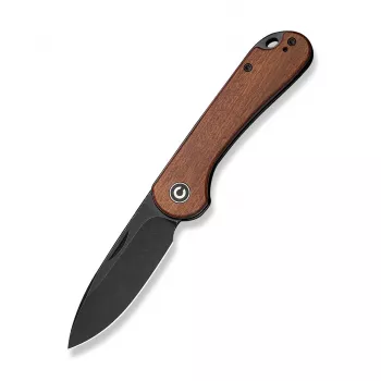CIVIVI Elementum Slip Joint Sulankstomas Peilis su Guibourtia Medžio Rankena, Nitro-V Plieno Ašmenimis, 75mm