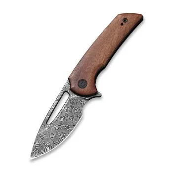 CIVIVI Odium Damascus sulankstomas peilis, 2,65 colio Damasko plieno Drop Point geležtė, juoda G10 rankena, Liner Lock, EDC kišeninis peilis, autorius Ferrum Forge