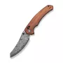 CIVIVI Sixgill Damasteel peilis su anglies pluošto rankena, 88 mm ašmenimis, Liner Lock, Flipper atidarymu, keraminiais guoliais, reversiniu giliai nešiojamu segtuku, C24050-DS1