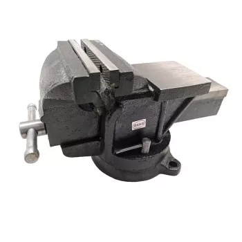 Veržlė su priekalu VG135 100 mm su 360° pasukamu pagrindu