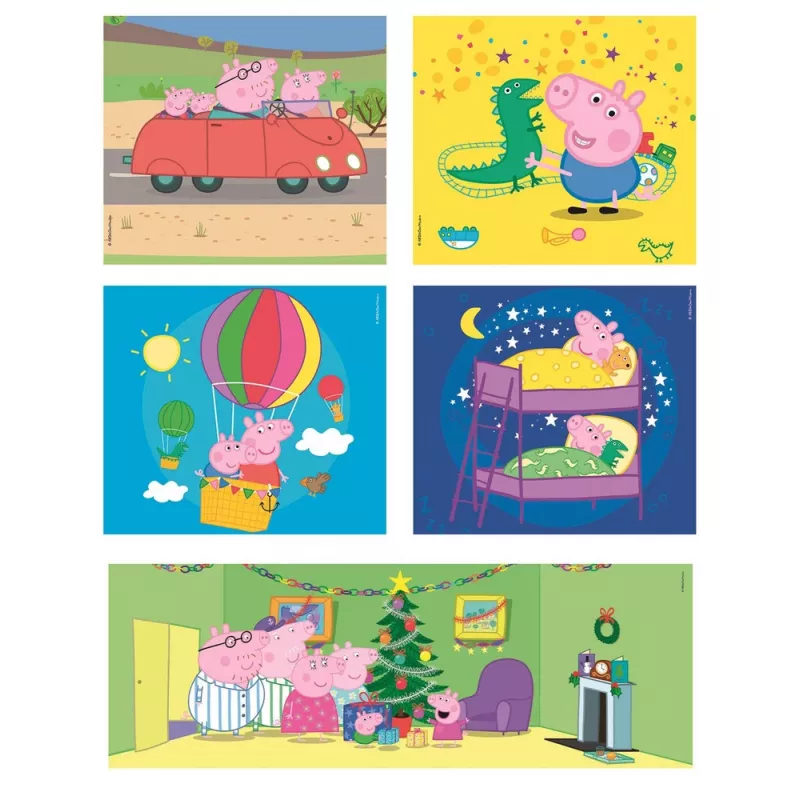 Clementoni Puzzle 10-in-1 Super Color Peppa Pig 20271