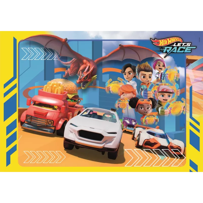 Clementoni Super Color Puzzle 30 dalių Hot Wheels 20284