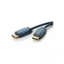 CLICKTRONIC Microconnect 10 m DisplayPort kabelis, vyriškas į vyrišką, juodas, 4K 60Hz