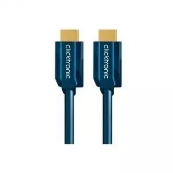CLICKTRONIC Standard HDMI kabelis su Ethernet (HDMI A į HDMI A) - 20 m, High Speed, 4K, 3D, juodas
