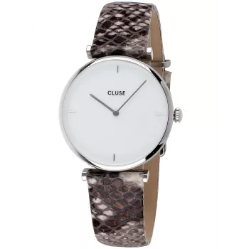 CLUSE Minuit moteriškas laikrodis 33 mm rožinio aukso nerūdijančio plieno tinklelis
