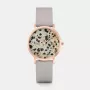 CLUSE Minuit moteriškas laikrodis 33 mm rožinio aukso nerūdijančio plieno tinkleliu