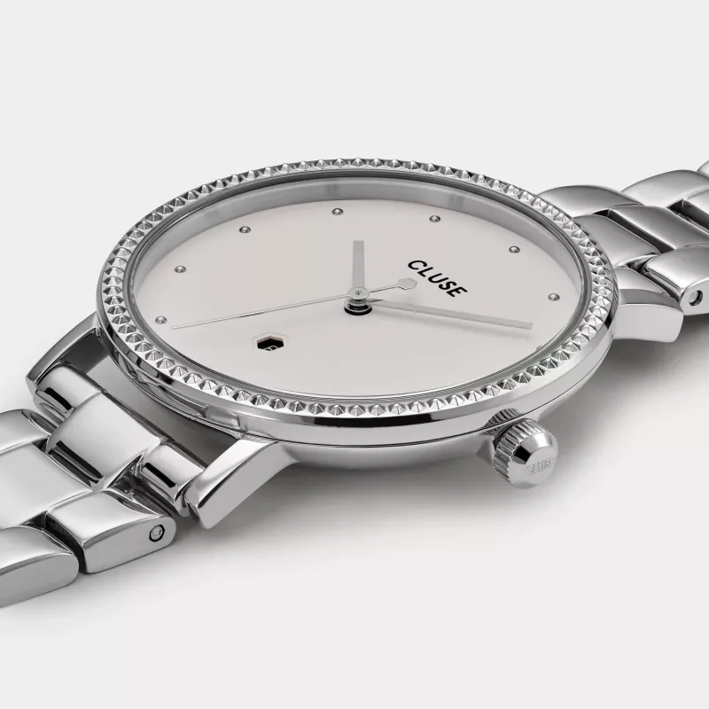 CLUSE Minuit moteriškas laikrodis CW0101209008 33 mm rožinis auksas