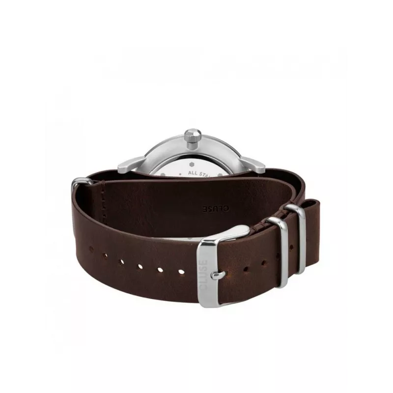 CLUSE Minuit moteriškas laikrodis CW0101501008 40 mm rožinis auksas nerūdijantis plienas tinklelis