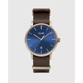 CLUSE Minuit moteriškas laikrodis CW0101501009 33 mm auksinis nerūdijančio plieno tinklelis