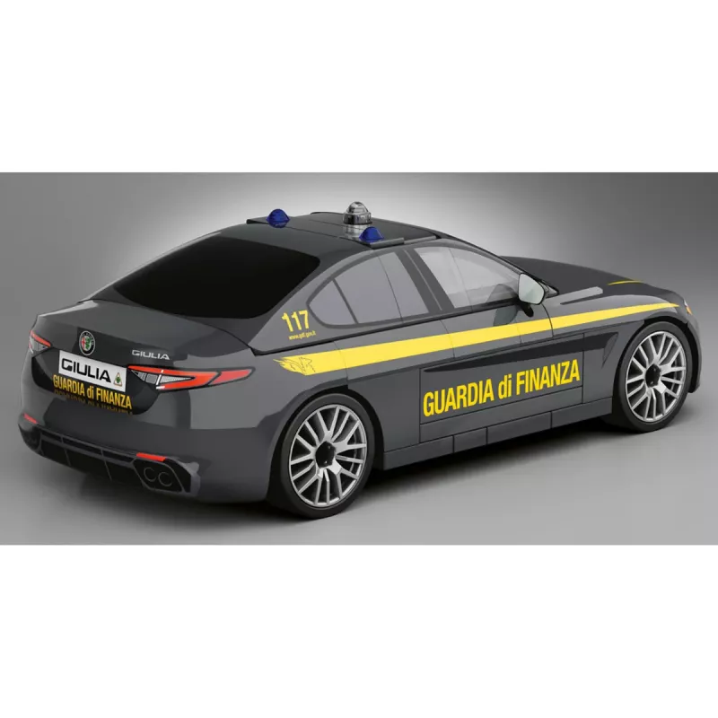 Cobi Konstrukcinis Blokelių Modelis Alfa Romeo Giulia Quadrifoglio Guardia di Finanza 1:35