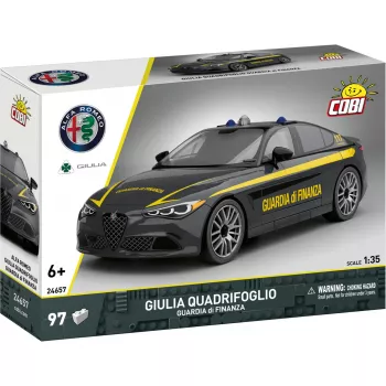 Cobi Konstrukcinis Blokelių Modelis Alfa Romeo Giulia Quadrifoglio Guardia di Finanza 1:35