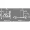 COBI Citroën Type H Policijos furgonėlis konstravimo blokelių rinkinys (1:35 mastelis)