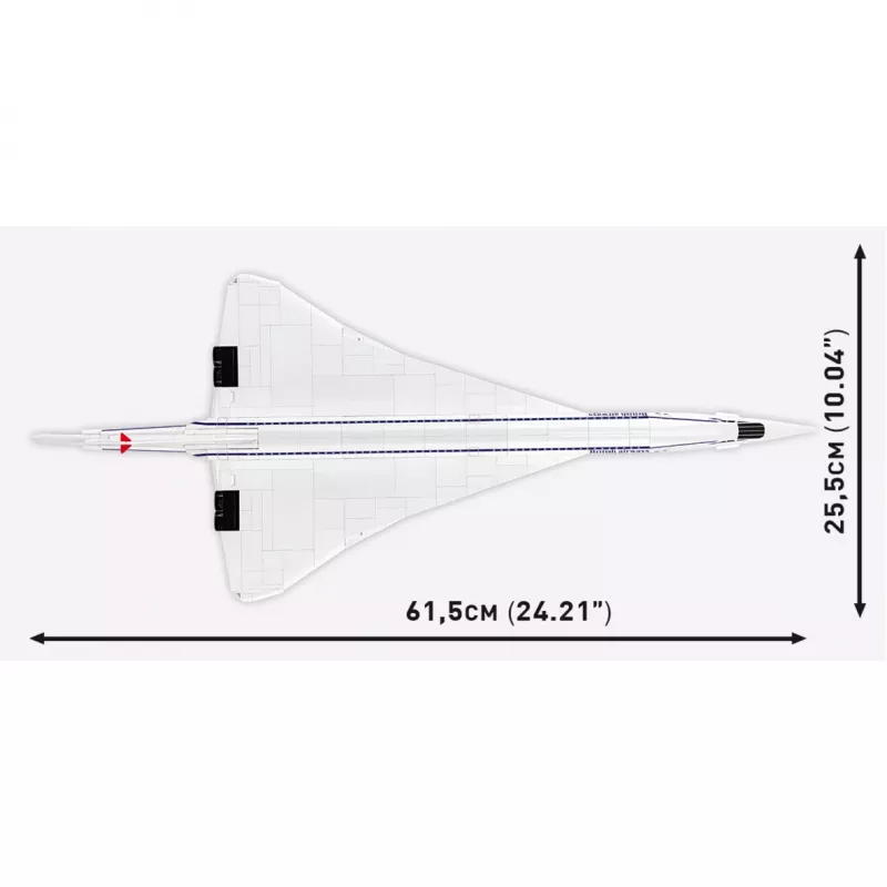 COBI Concorde G-BBDG statybinis rinkinys, 450 dalių, mastelis 1:95