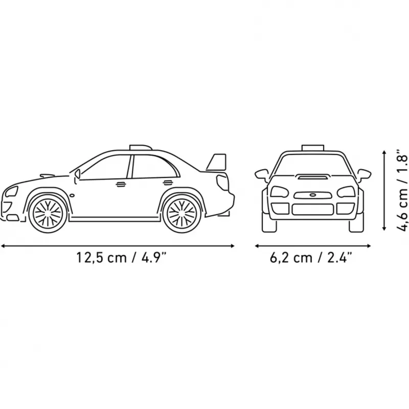 Cobi Subaru Impreza WRC 2003 Statybinis Rinkinys (1:35 Mastelis)