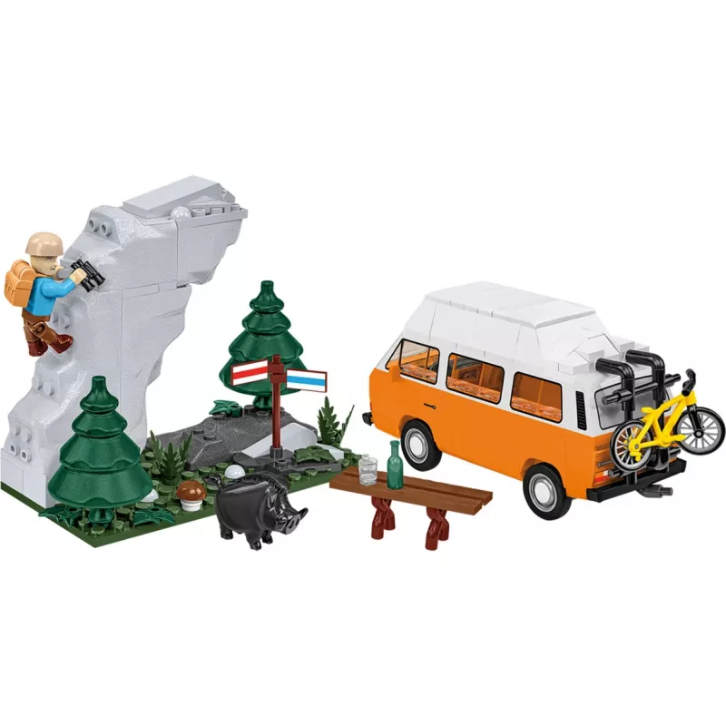 COBI Volkswagen T3 Camper Van 1:25 liejimo modelis - raudonas