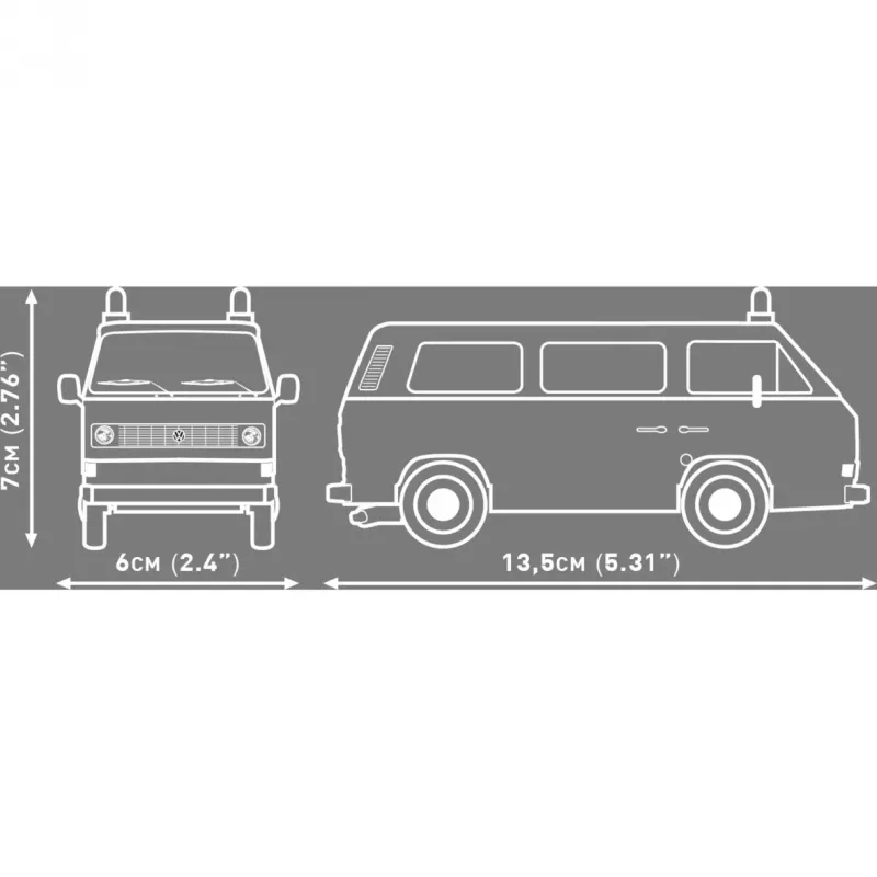 Konstruktorius COBI Volkswagen T3 Feuerwehr