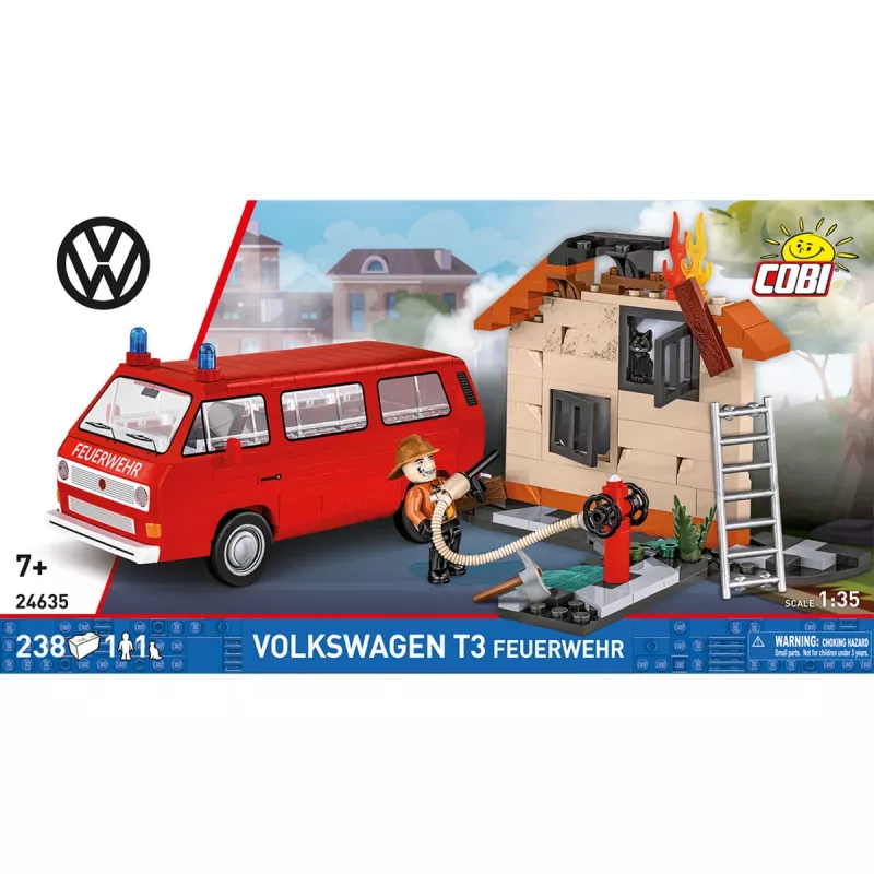 Konstruktorius COBI Volkswagen T3 Feuerwehr