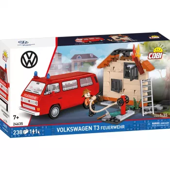Cobi Volkswagen T3 Feuerwehr gaisrinis automobilis – konstruktorius (230 detalių)