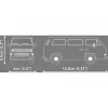 COBI Volkswagen T3 Transporter 1:35 mastelio liejimo modelis (mėlynas)
