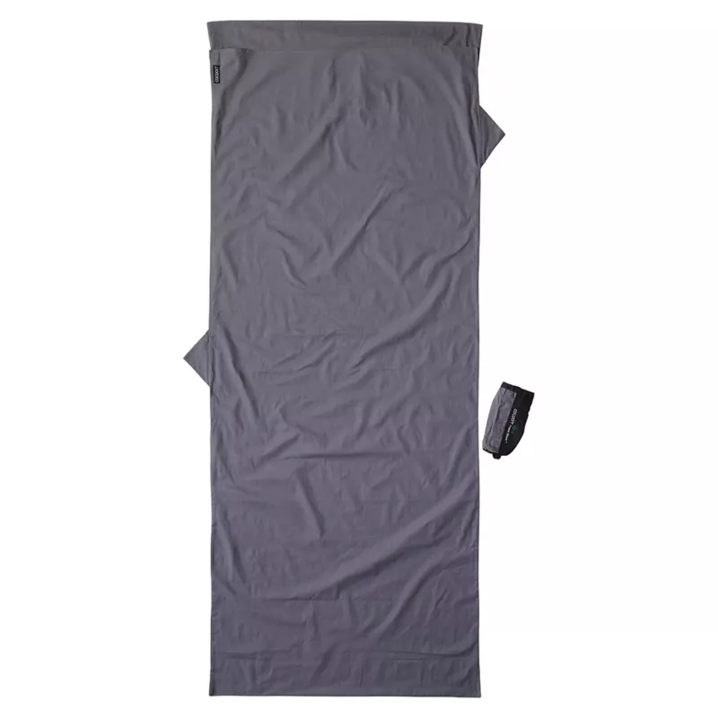 Cocoon CT44 Light Travel Sleeping Bag Liner – stačiakampis, 220 x 90 cm, 100% medvilnė, dramblio pilka