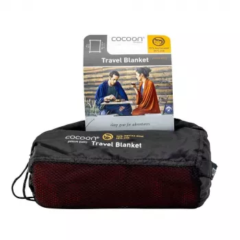 Cocoon Merino Wool/Silk Travel Blanket, 72% Merino Wool / 28% Silk, Dark Terracotta