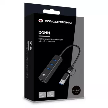 Conceptronic DONN07BA USB 3.0 Hub – 3 x SuperSpeed USB 3.0