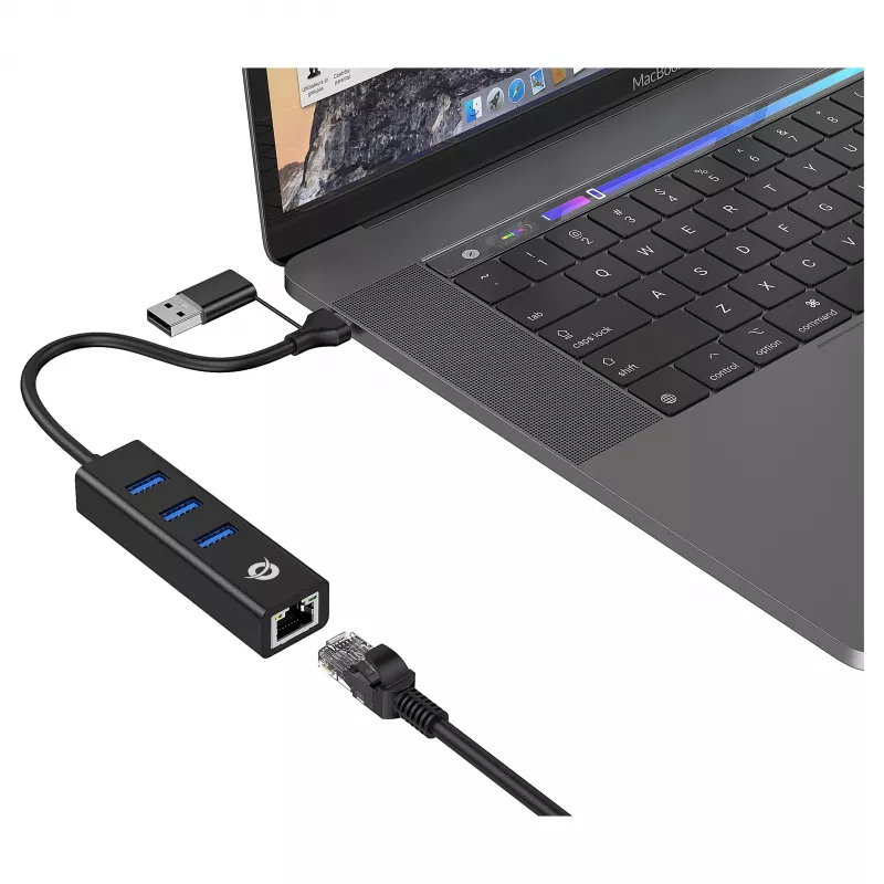 Conceptronic DONN07BA USB 3.0 Hub – 3 x SuperSpeed USB 3.0