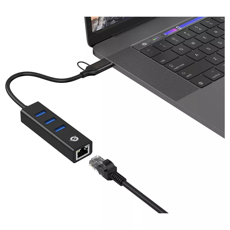 Conceptronic DONN07BA USB 3.0 Hub – 3 x SuperSpeed USB 3.0