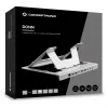 Conceptronic DONN35S nešiojamojo kompiuterio stovas su 7-in-1 USB-C dokavimo stotele, dvigubu HDMI 4K60Hz, GbE, USB-C 5Gbps, 2x USB-A, 100W PD, sidabrinis