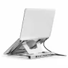 Conceptronic DONN35S nešiojamojo kompiuterio stovas su 7-in-1 USB-C dokavimo stotele, dvigubu HDMI 4K60Hz, GbE, USB-C 5Gbps, 2x USB-A, 100W PD, sidabrinis