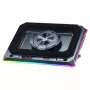 Conceptronic THYIA03B USB-C nešiojamojo kompiuterio aušinimo padėklas su išmaniojo telefono laikikliu, RGB, 12V