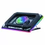 Conceptronic THYIA04B USB-C nešiojamojo kompiuterio aušinimo padėklas su telefono laikikliu, 130 mm, dvigubi 125 mm ventiliatoriai, mėlynas LED, iki 17 inch