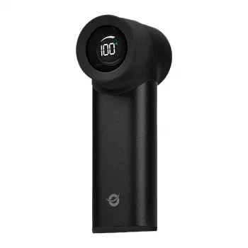 CONCEPTRONIC Turbo Handheld Fan Juoda USB-C to USB-A Aliuminis 5V 3-Speed Rechargeable 2000mAh