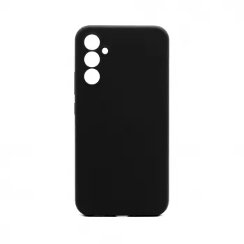 Connect Samsung Galaxy A54 aukščiausios kokybės minkšto prisilietimo silikoninis dėklas juodos spalvos