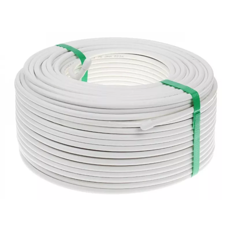CONOTECH NS100 Trishield koaksialinis kabelis 1 m baltas 75 omų trigubas ekranavimas