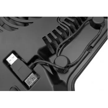 Cooler Master NotePal X-Slim R9-NBC-XSLI-GP 160 mm USB nešiojamojo kompiuterio aušinimo padas su USB praėjimo prievadu, juodas