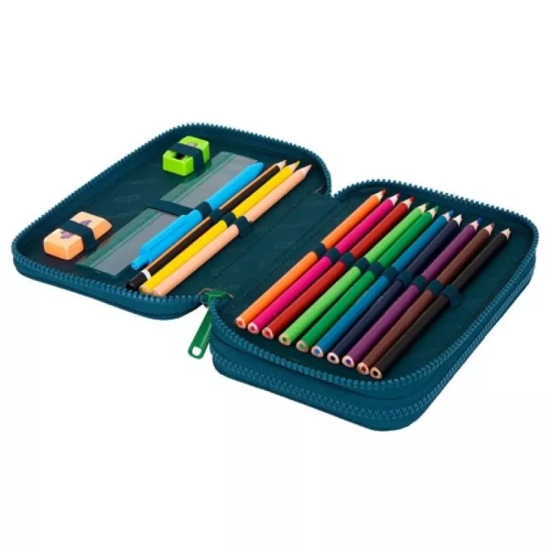 CoolPack Jumper 2 Sunny Day dviejų aukštų mokyklinis penalas su priedais