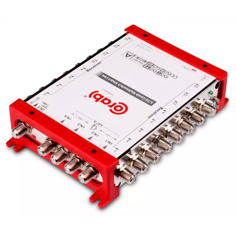 CORAB Multiswitch Smart Line 5/16 – 16 išėjimų palydovinio ir antžeminio signalo skirstymo įrenginys, DiSEqC 2.0, 950-2150 MHz