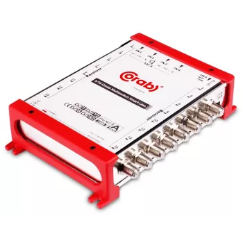 CORAB Multiswitch Smart Line 5/16 – 16 išėjimų palydovinio ir antžeminio signalo skirstymo įrenginys, DiSEqC 2.0, 950-2150 MHz