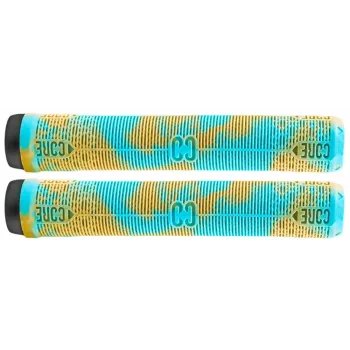 Core Skinny Boy Grips Red – Flangeless Krayton guminės rankenos vairo rankenoms, skirtos stunto paspirtukams ir BMX, 160 mm, su vamzdžio galais, neslystančiu raštu, 1 pora