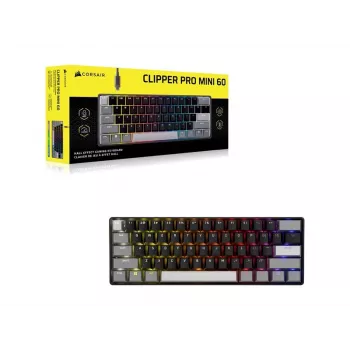 CORSAIR CLIPPER PRO MINI 60 Hall Effect žaidimų klaviatūra, juoda
