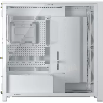 Corsair FRAME 5000D WOOD RS Vidutinio bokšto PC korpusas, Baltas/Riešutmedis, Grūdintas stiklas, ATX, E-ATX, Micro-ATX, Mini-ITX, Plienas/Plastikas, Žaidimams