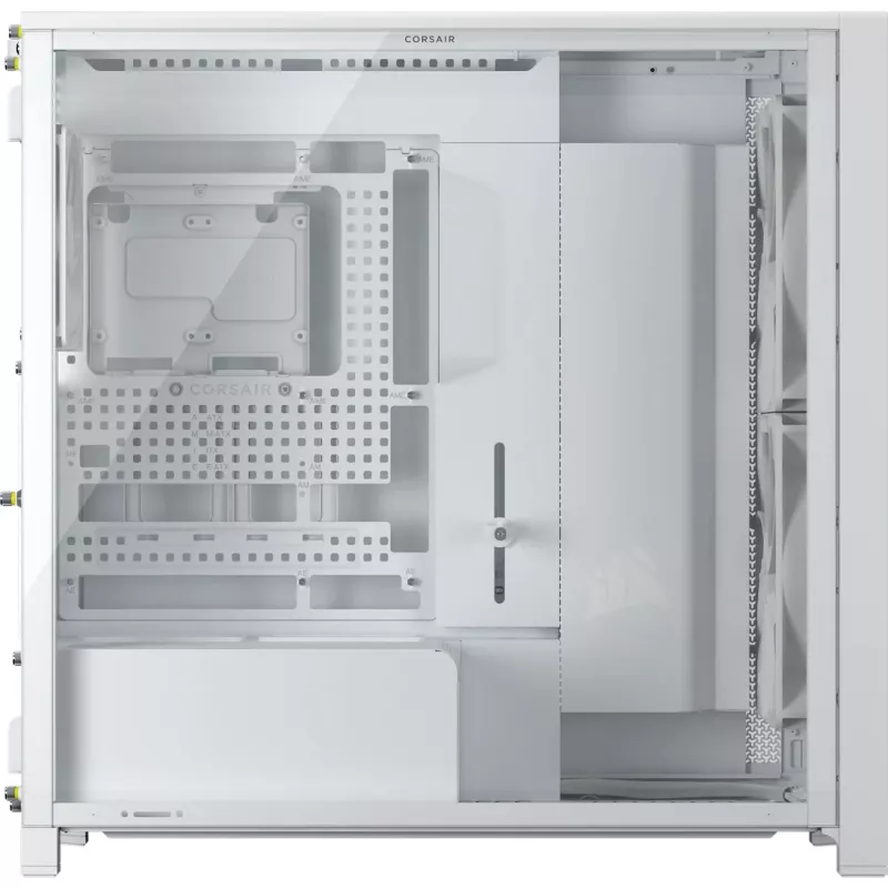 Corsair FRAME 5000D WOOD RS Vidutinio bokšto PC korpusas, Baltas/Riešutmedis, Grūdintas stiklas, ATX, E-ATX, Micro-ATX, Mini-ITX, Plienas/Plastikas, Žaidimams