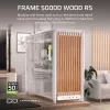 Corsair FRAME 5000D WOOD RS Vidutinio bokšto PC korpusas, Baltas/Riešutmedis, Grūdintas stiklas, ATX, E-ATX, Micro-ATX, Mini-ITX, Plienas/Plastikas, Žaidimams