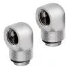 Corsair Hydro X Series 90° Rotary Adapter G1/4 inch Chrome (2-Pack) - CX-9055008-WW