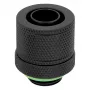CORSAIR Hydro X Series XF Compression Fitting, Tiesus G1/4 inch vyriškas iki 13/10mm minkštos žarnos, juodas – 4 vnt.