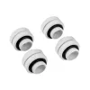 Corsair Hydro X Series XF Hardline 12mm OD Fitting - White (4 vnt. pakuotė)